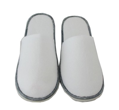 SKBD019 Making hotel slippers style Custom-made disposable slippers style Custom solid color hotel slippers style Hotel slippers franchise side view